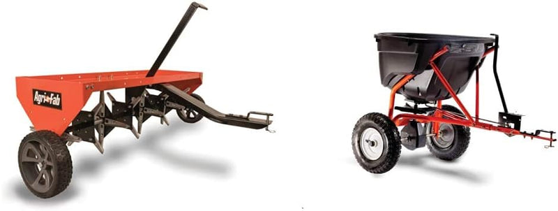48" Tow Behind Lawn Plug Aerator with Universal Hitch; Designed to Pull Behind Lawn & Garden Tractors O5