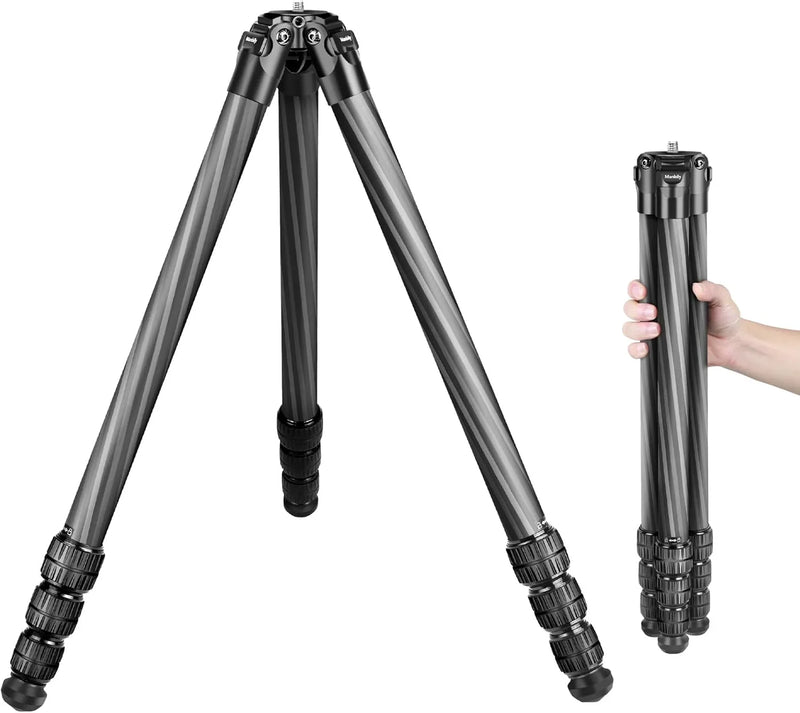Hunting tripod, equipped with 44mm ball head and Aka Swiss and Picatinny adapters, 62.2-inch heavy-duty stable tripod, suitable for shooting, hunting and outdoor activities V2