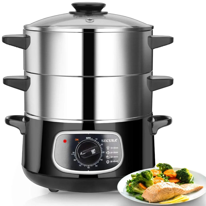 8.5 Qt Electric Stainless Steel Food Steamer C1