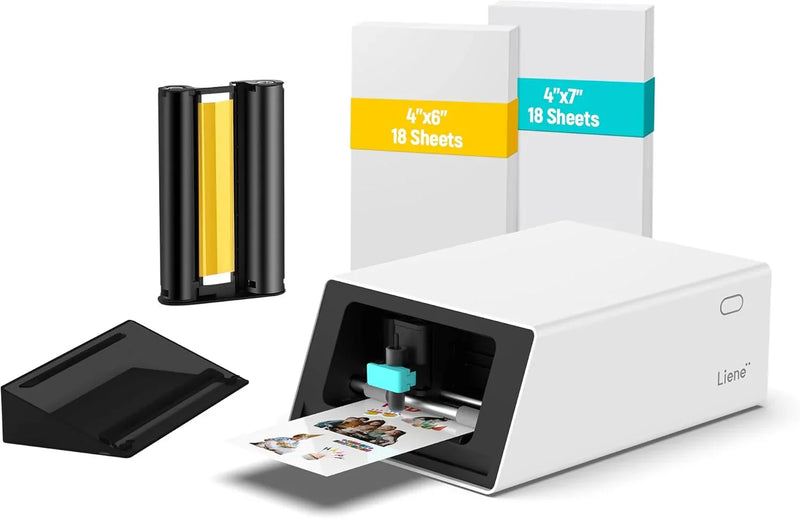 Color sticker printer and cutter - A multi-functional sticker manufacturing equipment that combines DIY creativity, custom label and gift production. Thermal transfer digital printing device, 300 DPI resolution, precise artificial intelligence automa N8