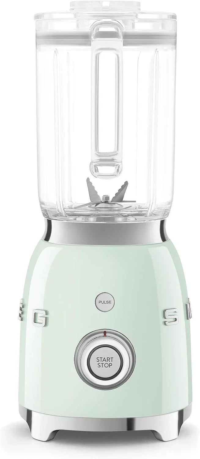 Backwash-style blender - 600-watt countertop blender, equipped with a 48-ounce BPA-free capacity container, featuring 3 speed modes and pulse function, ice crushing function and juice blending function - adopts the 50th anniversary design style - gen B9