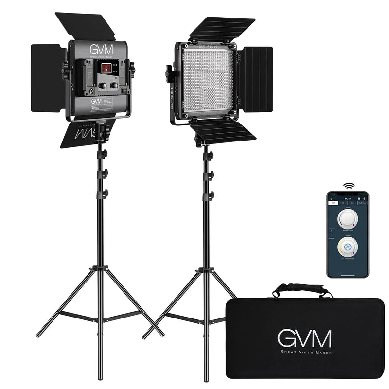 2 Pack LED Video Lighting Kits with APP Control Q5