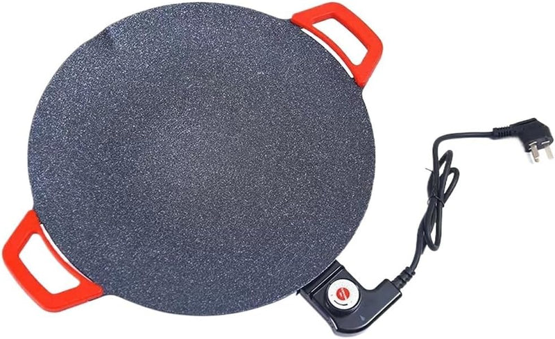 Round Barbecue Stove Household Electric Barbecue Pot Plate Smokeless Non-stick Grill C8