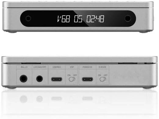 Multifunctional portable stereo CD player, equipped with long-lasting batteries, supports USB copying function, has optical/coaxial/3.5mm/4.4mm output interfaces (transparent (Bluetooth))
