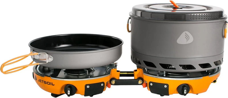Backpack camping cooking equipment system and camping cooking set, orange color M3