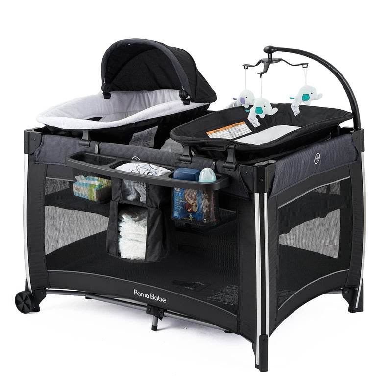 4 in 1 Portable Baby Crib Deluxe Nursery Center H0
