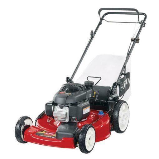 gas mower, 22-inch 170cc OHV engine high-wheel RWD 3-in-1 with height adjustment, oil included G2