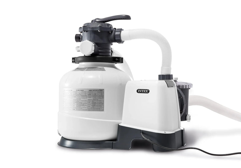 INTEX 26651EG SX3000 Krystal Clear Sand Filter Pump for Above Ground Pools, 16in, Light gray O4