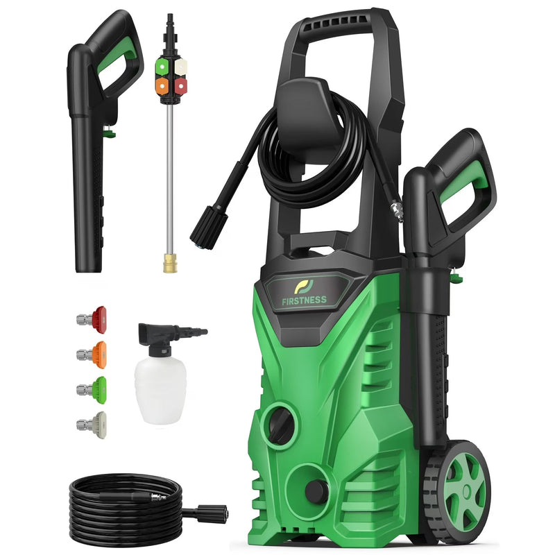 Firstness Pressure Washer 3500 PSI, Electric Power Washer w/ 26 ft Hose, 4 Quick Connect Nozzles, High Pressure Cleaning Machine with Foam Cannon,... C7