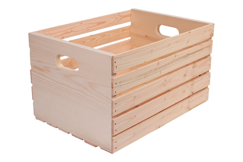Adwood Solid Pine Wood Storage Crate, 20-in S6