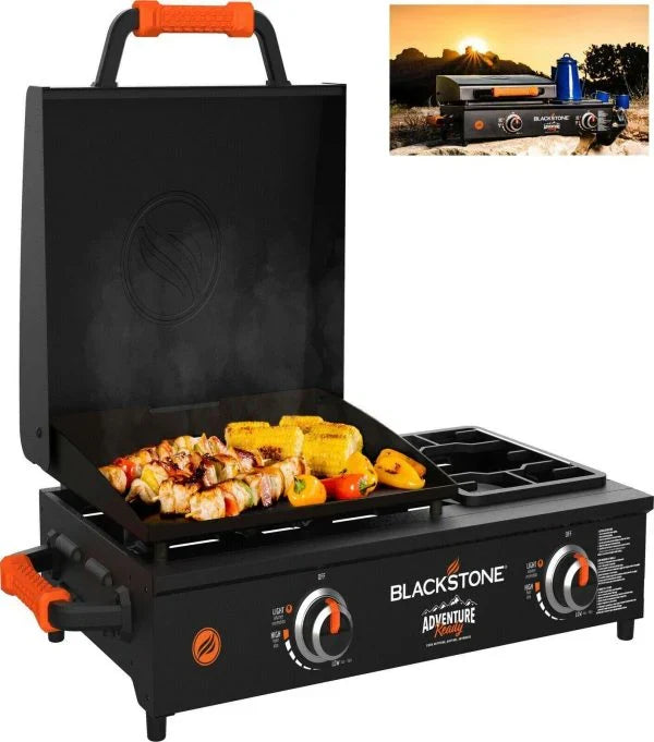 blackstone adventure ready 17 inch tabletop griddle with range top black E6