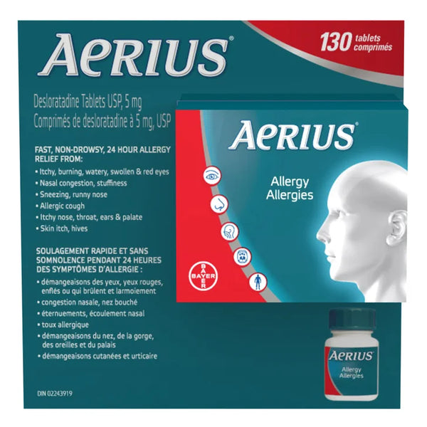 Aerius Allergy Relief, 130 Tablets N0