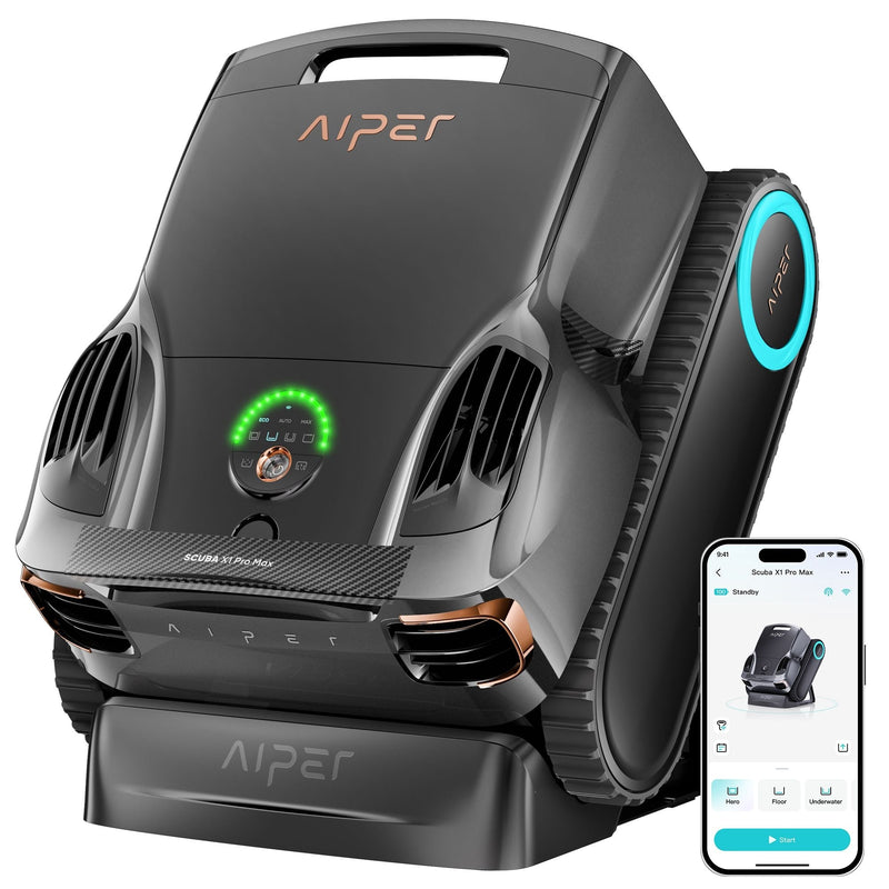 Aiper X1 Pro Max All‑In‑One Smart Cordless Robotic Pool Cleaner for Comprehensive Pool Care J1
