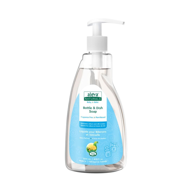 Aleva Naturals Bottle and Dish Soap, Fragrance Free, 500-mL K5