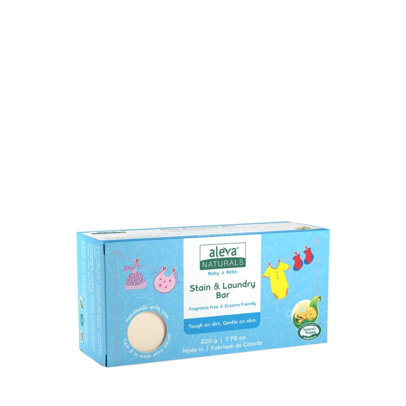 Aleva Naturals Plant-Based Stain and Laundry Bar, 220g D7