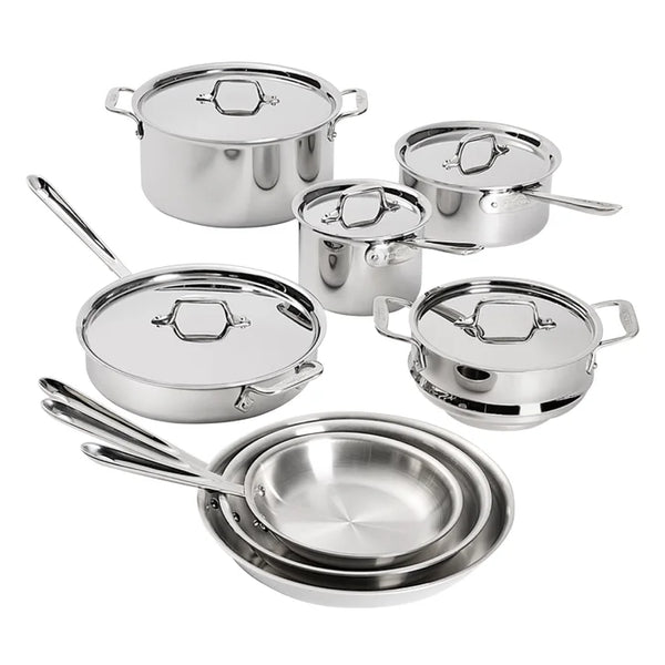 All-Clad D3 Stainless 3-Ply Bonded Cookware, 13-pieces L2