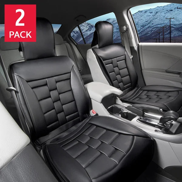 Alpena Black Padded Universal Fit Luxury Seat Cover, 2-pack T9