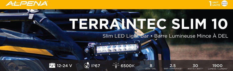 Alpena TerrainTec Slim 10 LED Light Bar L1