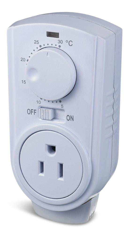 Amaze Heater Plug-in Thermostat for Portable Space Heater & AC, White U0