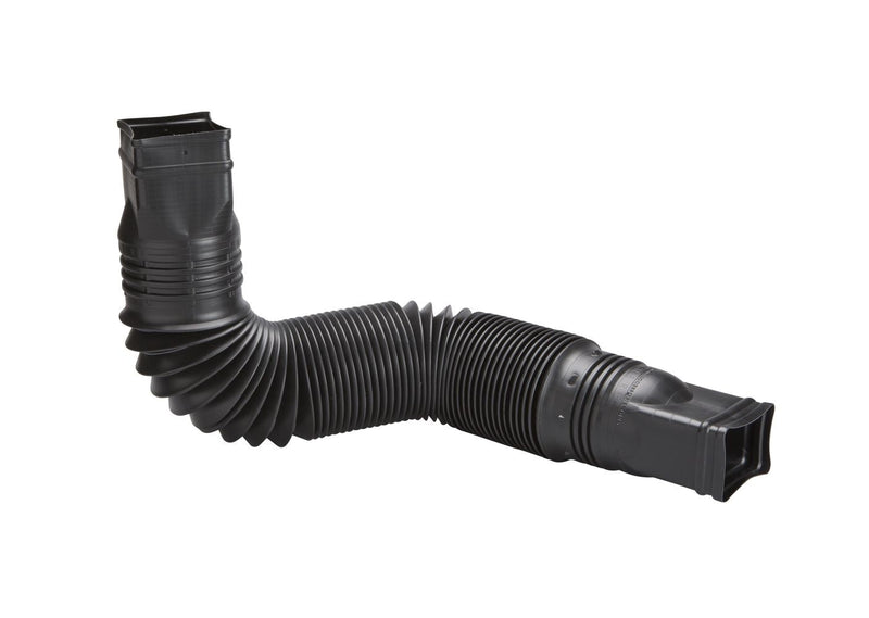 Amerimax Canada Flex-a-Spout Vinyl Downspout Extension, Rust-proof, Black D5