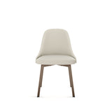 Amisco Harper Upholstered Dining Chair, Boucle Polyester Fabric & Bronze Metal Frame