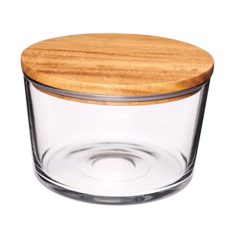 Anchor Hocking Large Bowl with Acacia Lid D6