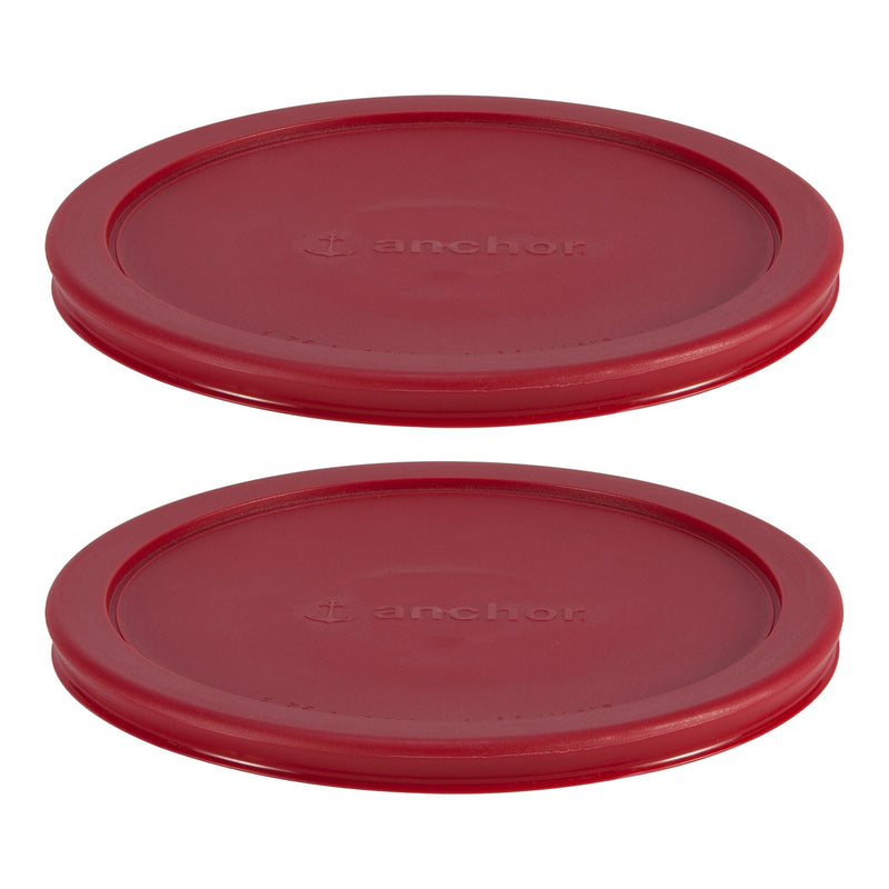 Anchor Hocking Plastic Lid Set, Red, 2-pc x 7-Cup F3