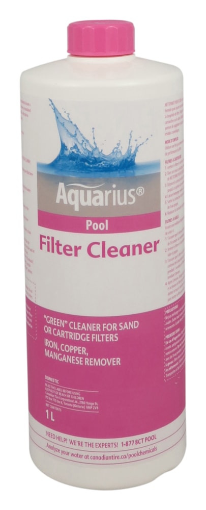 Aquarius Pool Filter Cleaner, Cleans Sand & Cartridge Filter Media, 1-L N9