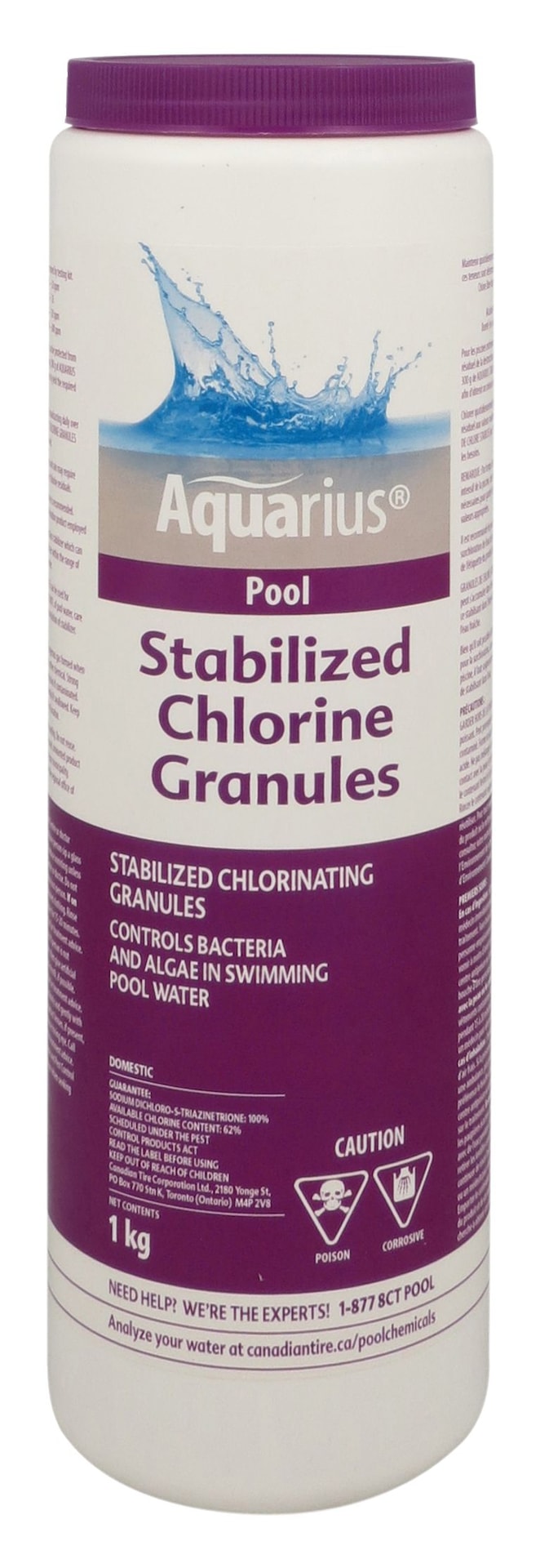 Aquarius Pool Stabilized Granular Chlorine, 1-kg K7