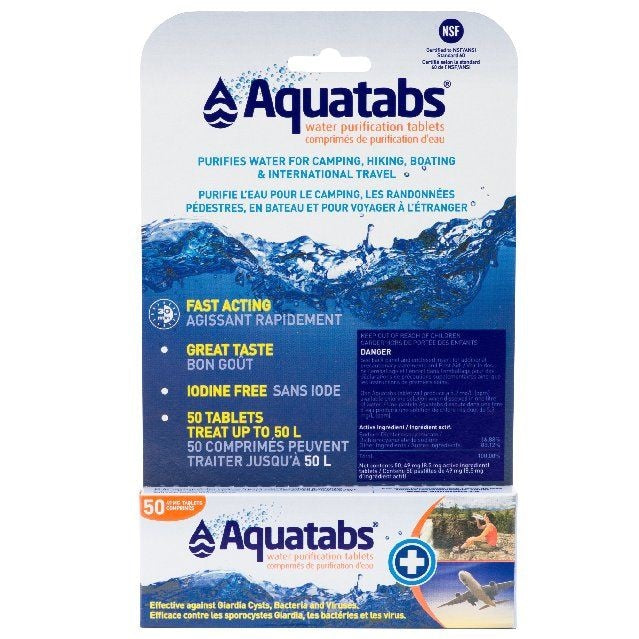Aquatabs Water Purification Tablets, 50-pk F9
