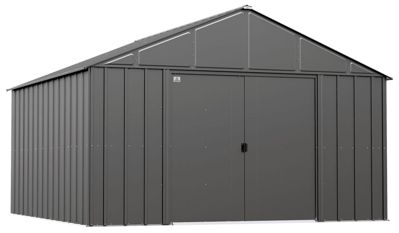 Arrow Classic 12x12-ft Charcoal Corrosion-Resistant Metal Shed T0