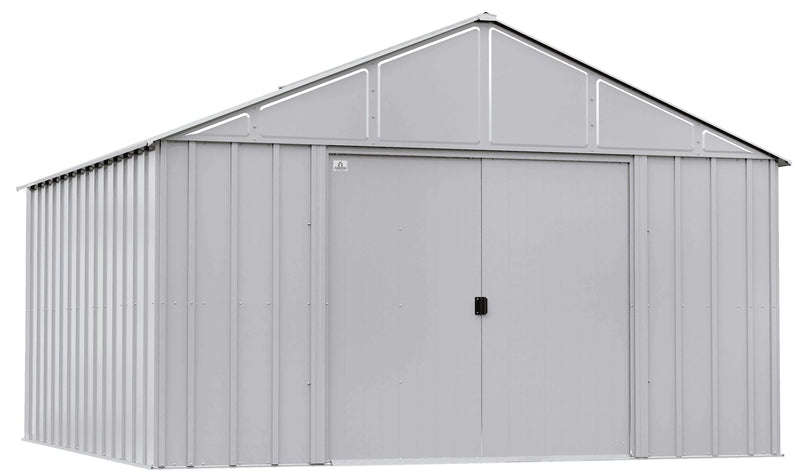 Arrow Classic 12x12-ft Flute Grey Steel Storage Shed T7