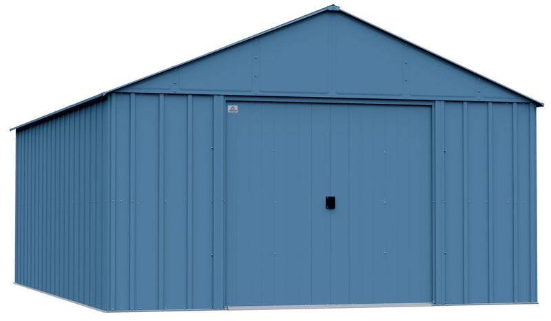 Arrow Classic 12x17-ft Blue Grey Corrosion-Resistant Metal Shed V0