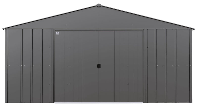 Arrow Classic 14x12-ft Charcoal Lockable Metal Shed X6