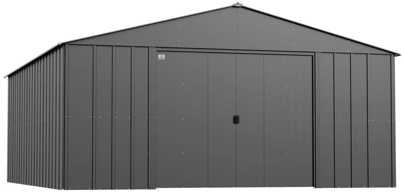 Arrow Classic 14x17-ft Charcoal Corrosion-Resistant Steel Shed S0