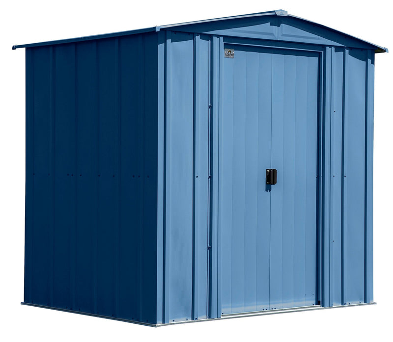 Arrow Classic Galvanized Steel Storage Shed, Blue Grey, 6-ft x 5-ft K3