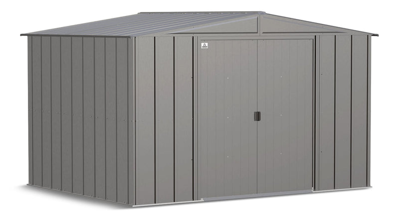 Arrow Classic Galvanized Steel Storage Shed, Charcoal, 10-ft x 8-ft T9