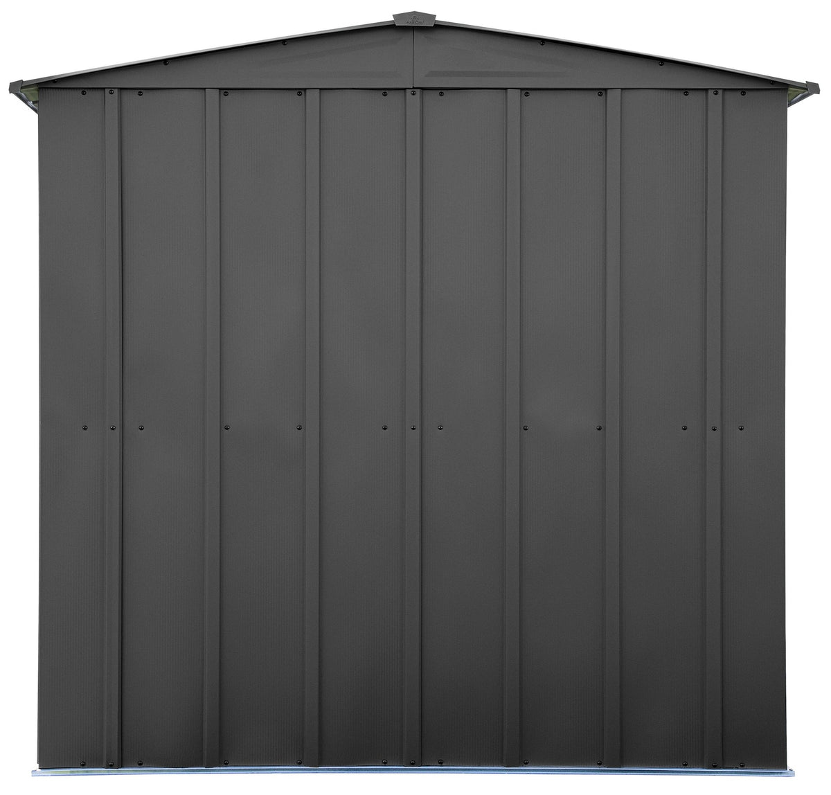 Arrow Classic Galvanized Steel Storage Shed, Charcoal, 6-ft x 7-ft