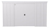Arrow Classic Galvanized Steel Storage Shed, Flute Grey, 10-ft x 4-ft