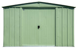Arrow Classic Galvanized Steel Storage Shed, Sage Green, 10-ft x 14-ft