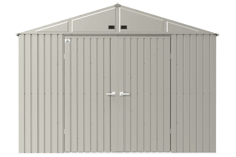 Arrow Elite 10x14-ft Cool Grey Corrosion-Resistant Steel Shed H2