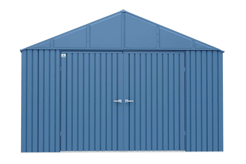 Arrow Elite 12x12-ft Blue Grey Corrosion-Resistant Steel Shed S5