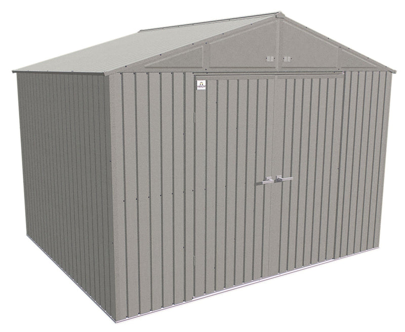 Arrow Elite 12x16-ft Cool Grey Corrosion-Resistant Steel Shed G8