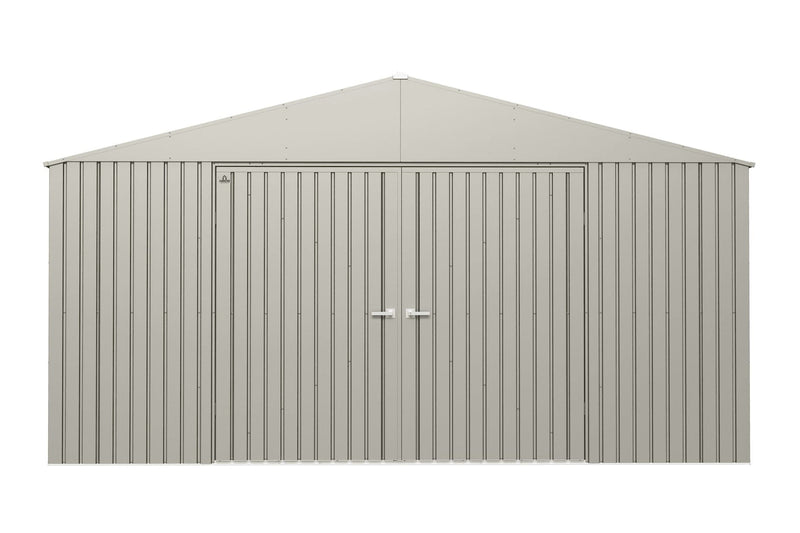 Arrow Elite 14x12-ft Cool Grey Weather-Resistant Steel Shed R5