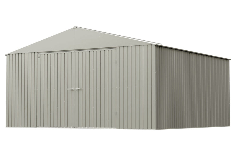 Arrow Elite 14x14-ft Cool Grey Corrosion-Resistant Steel Storage Shed U7
