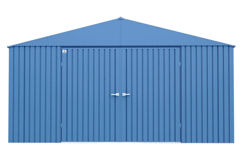 Arrow Elite 14x14-ft Corrosion-Resistant Blue Grey Steel Shed A3