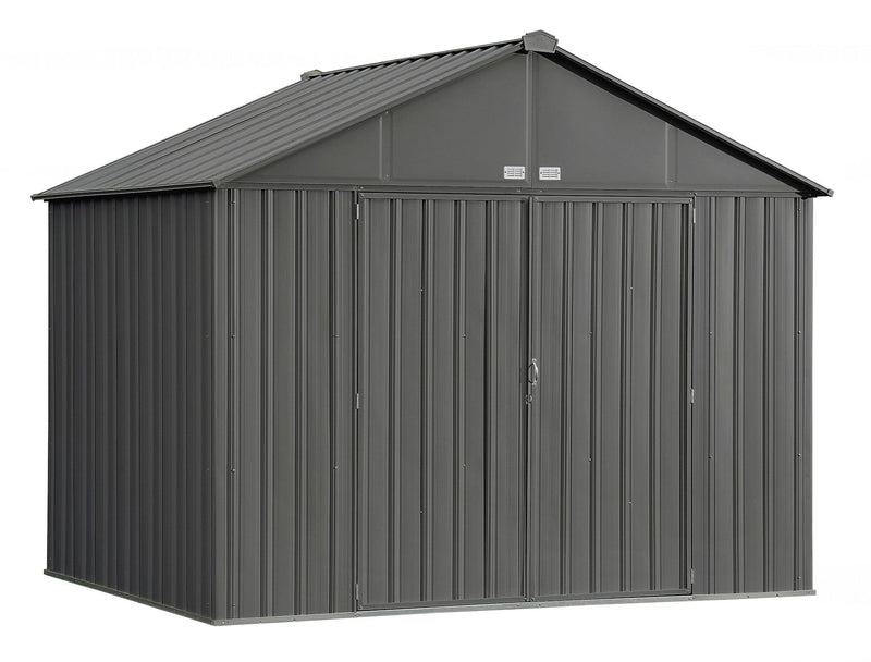 Arrow EZEE Galvanized Steel Storage Shed, Charcoal, 10-ft x 8-ft F7