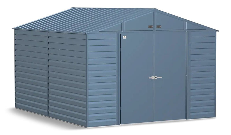 Arrow Select Galvanized Steel Storage Shed, Blue Grey, 10-ft x 8-ft O7