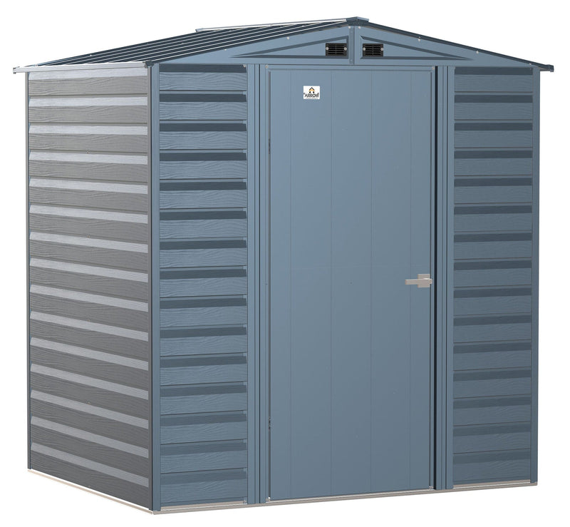 Arrow Select Galvanized Steel Storage Shed, Blue Grey, 6-ft x 5-ft I2