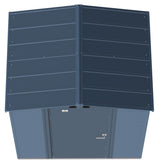Arrow Select Galvanized Steel Storage Shed, Blue Grey, 6-ft x 5-ft